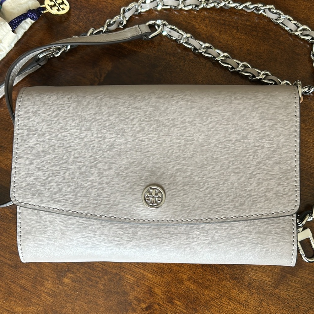 Tory Burch purple Leather Crossbody Bag